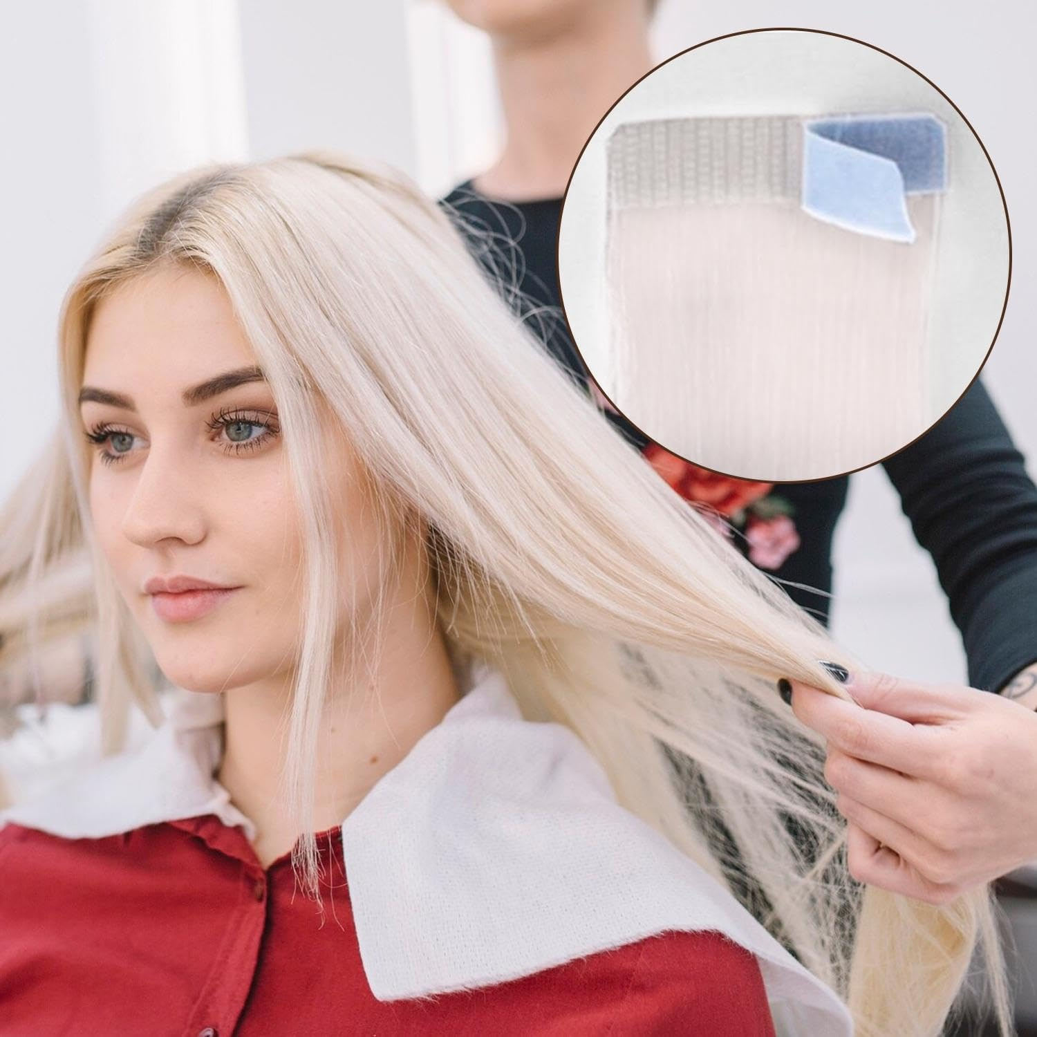 Pack of 240 Wig Band, 1 Piece Hair Comb, Wig Extension Tape, Invisible Extension Band, Replacement Band, Hair Extension Tape, Waterproof and Sweatproof Tape