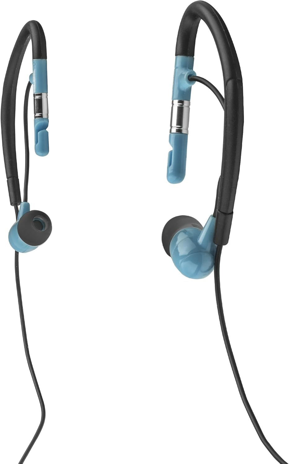 ELBE AU-009-DEP &ndash; Water Resistant Sports In-Ear Headphones &ndash; Black and Blue image number 6