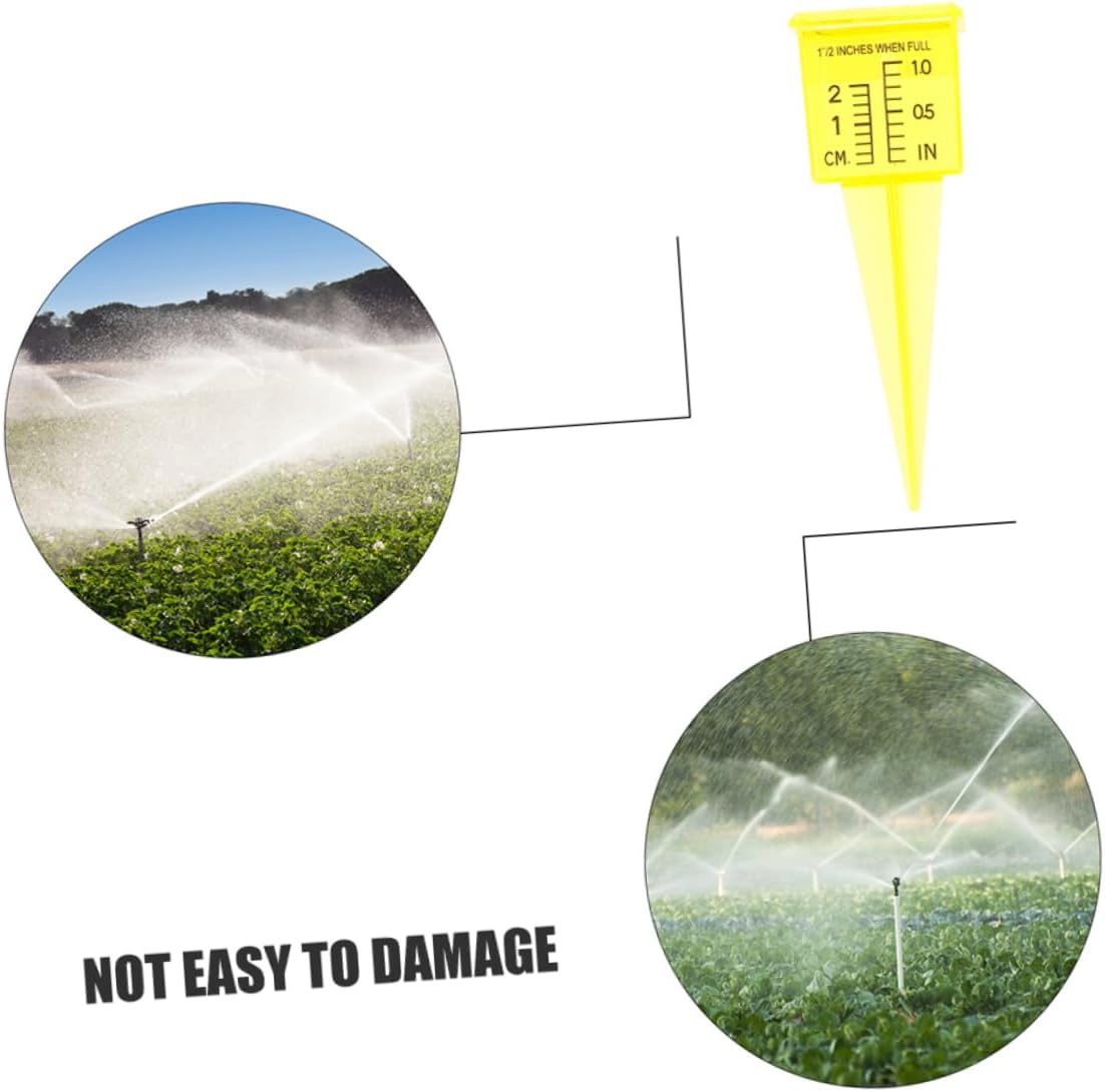 CAXUSD Sprinkler Catch Cups 5Pcs Large Rain Gauge Garden Sprinkler Water Gauge Easy to Read Outdoor Rain Measurement Tool image number 5