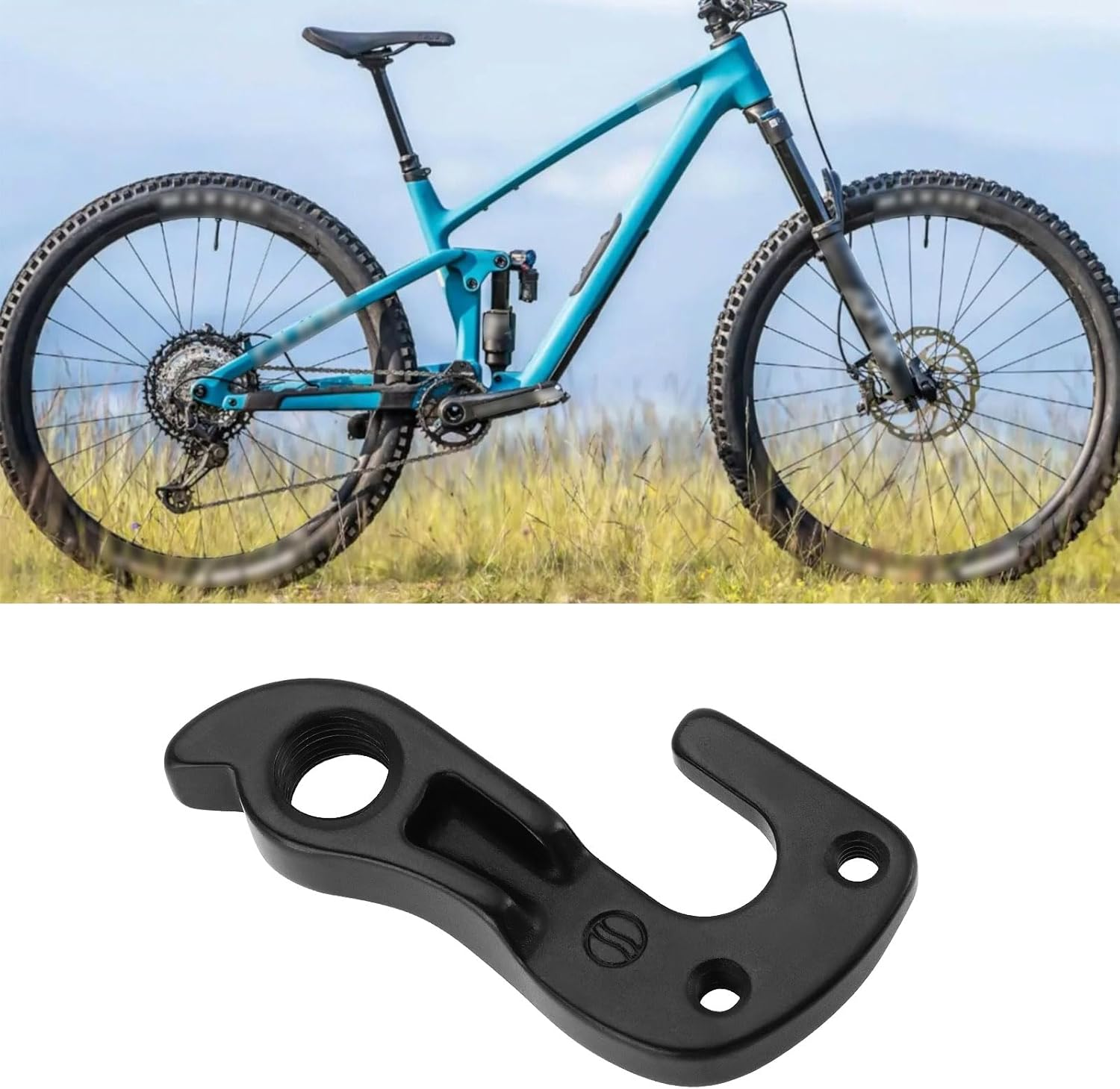 Mechanical Derailer Hook Bicycle Tail Hook Metal Rear Derailer Hook Screw Model 10148 D593 GH-165 Compatible with Cube Bicycle Accessories, Black