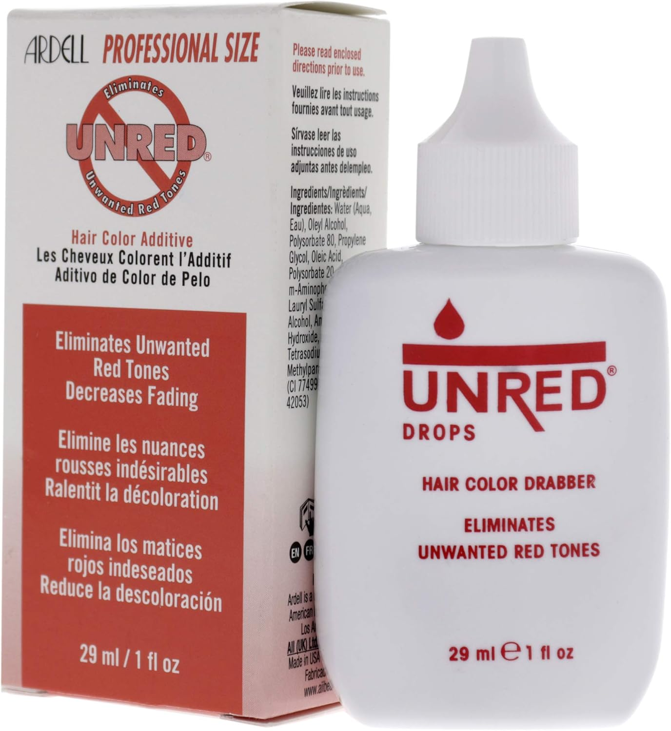 Ardell Hair Color Bottle, Unred, 1 Ounce