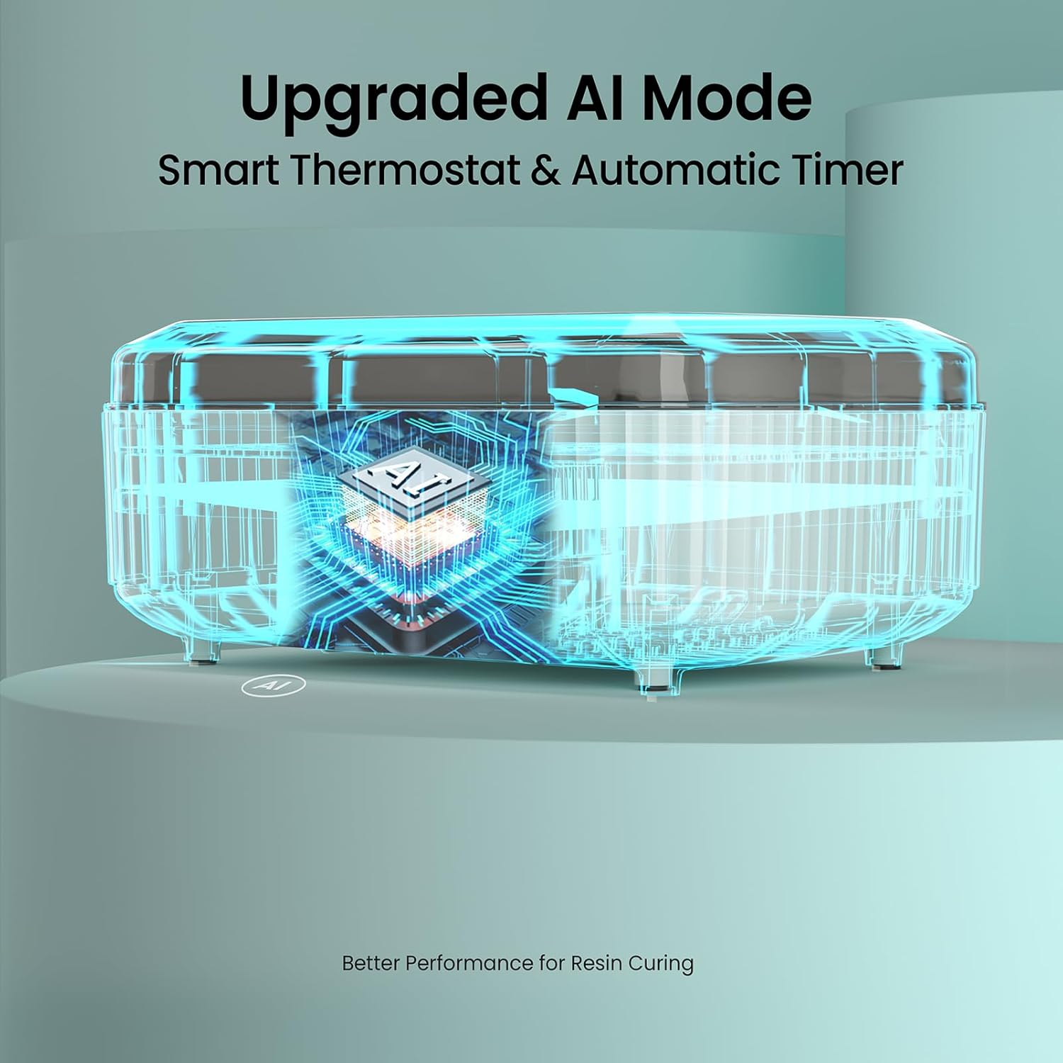 Resiners Resin Curing Machine with Larger Tray for Resin Starter, Cure Air, Auto Curing 2H Resin Supplies, Resin Dryer Curing Station for Epoxy Resin Casting Art Craft image number 1