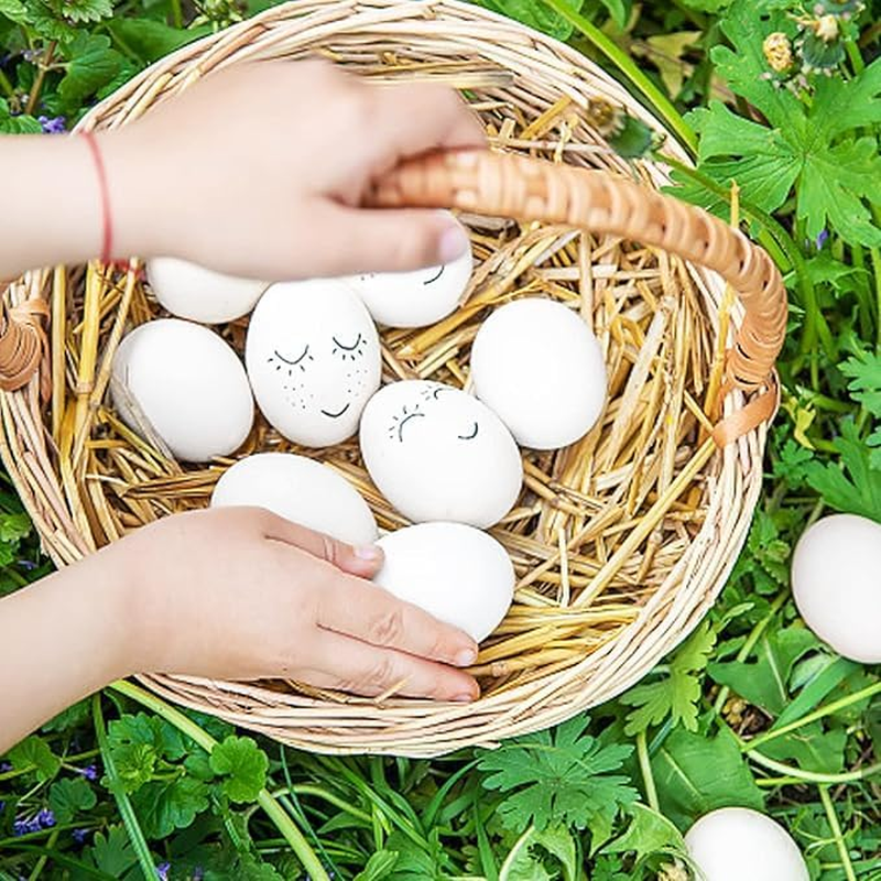 10Pcs Solid Parrot Plastic Fake Eggs Realistic Simulated Fake Bird Eggs for Hatching Mini Macaw Cockatoo African Grey Eclectus Trick Birds to Stop Laying Eggs image number 3