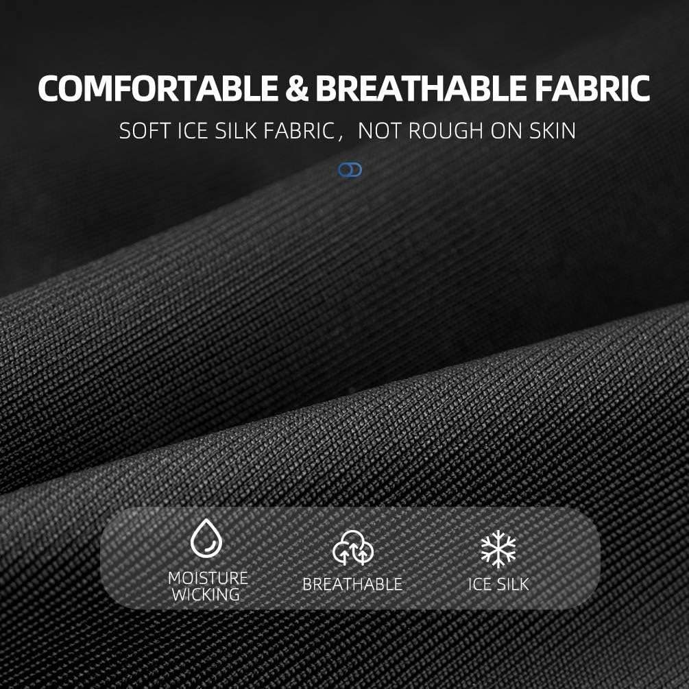 ROCKBROS Balaclava Full Face Mask for Men Women UV Protection Cooling Ice Silk Breathable Helmet Liner image number 5