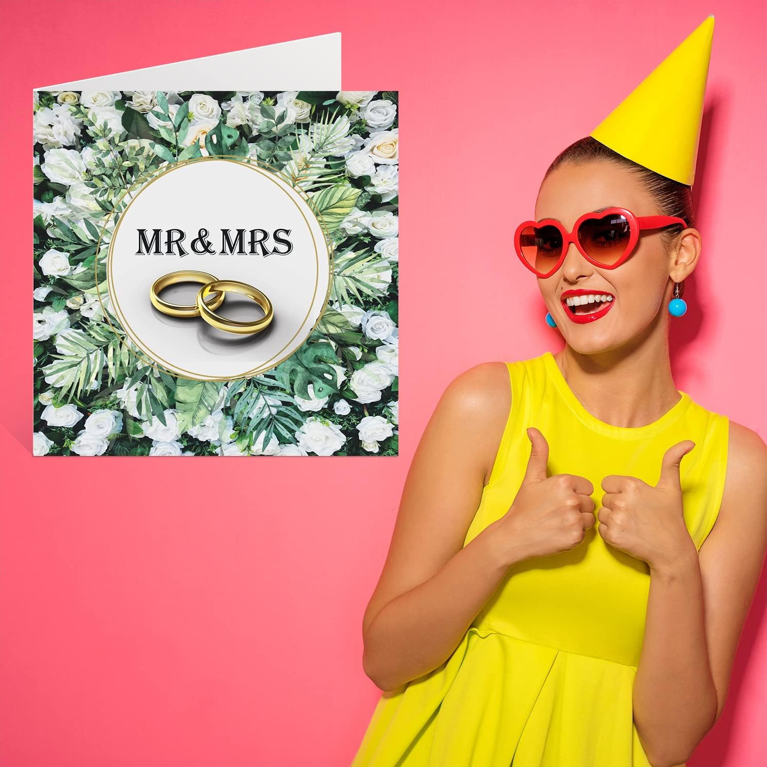 Sweet Wedding Congratulations Card - the Happy Couple - Happy Wedding Day Cards, Congrats Well Done Just Married Card, 145Mm Marriage Greeting Cards for Couples image number 1