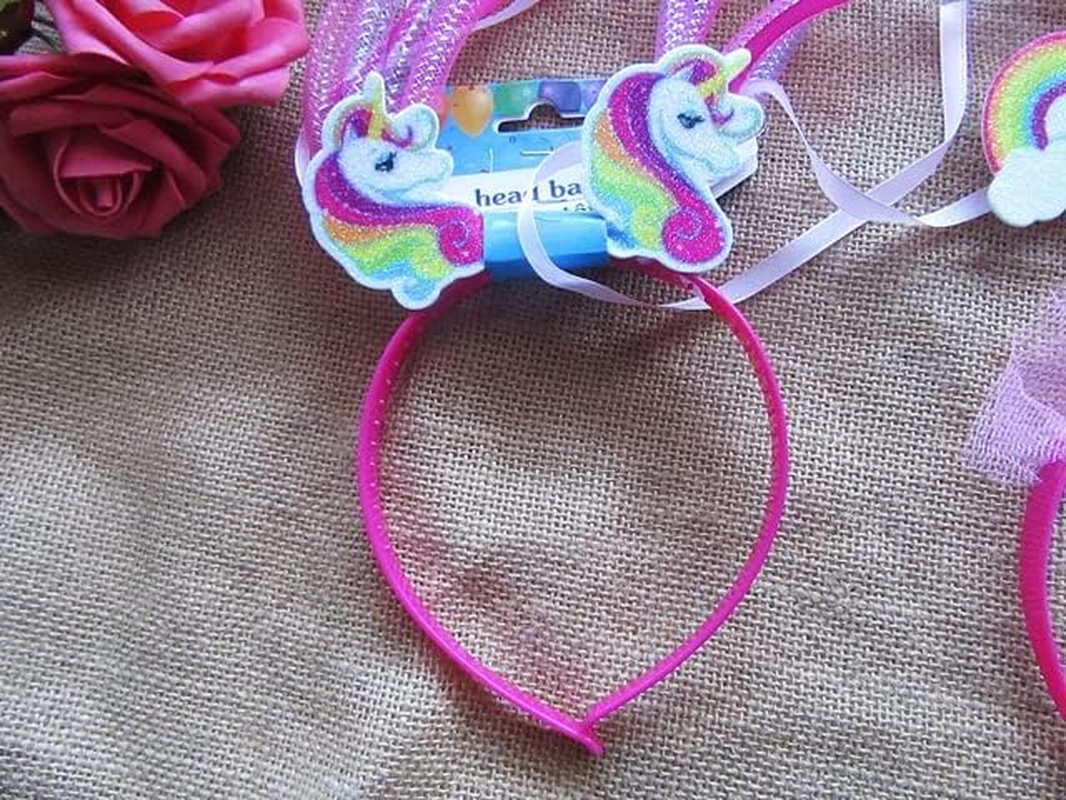 6Pcs Unicorn Hair Band Girl'S Pretend Play Head Band Party Favor image number 3
