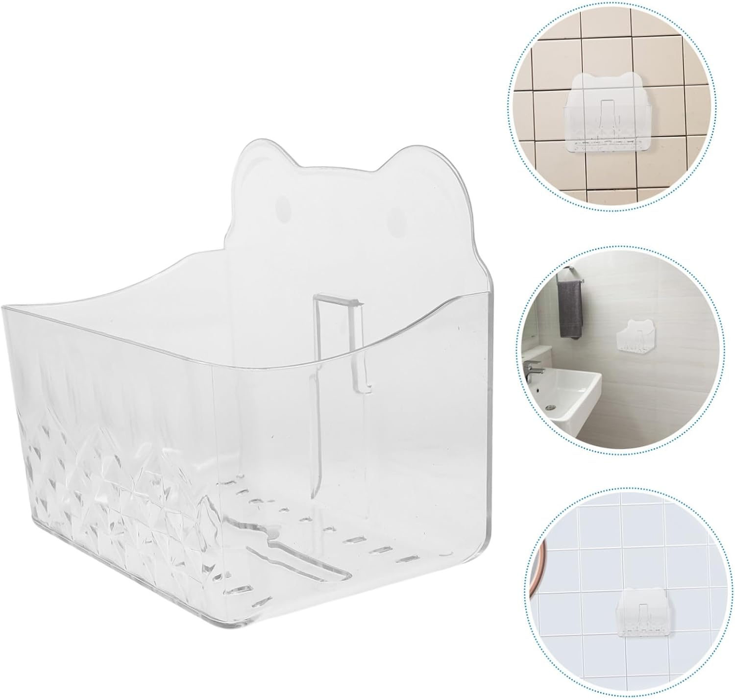 Cabilock Tissue Dispenser Wall-Mounted Box Kitchen Wipes Container Pet-Friendly image number 2