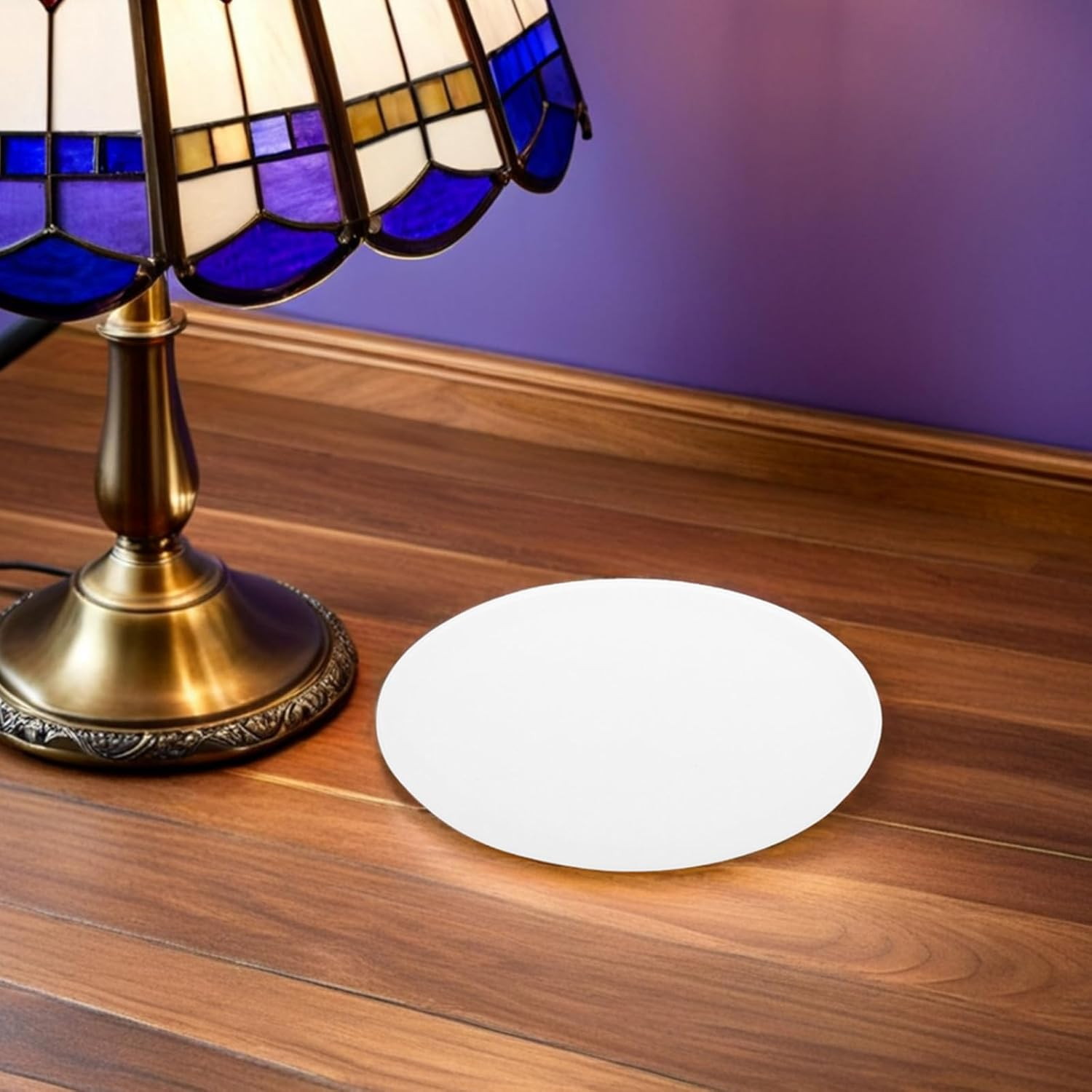 Veemoon Diffuser: Circular Acrylic Light Cover 39.5Cm/15.52" Diameter - White Lighting Panel - DIY Replacement Lampshades for Led Fixtures image number 3