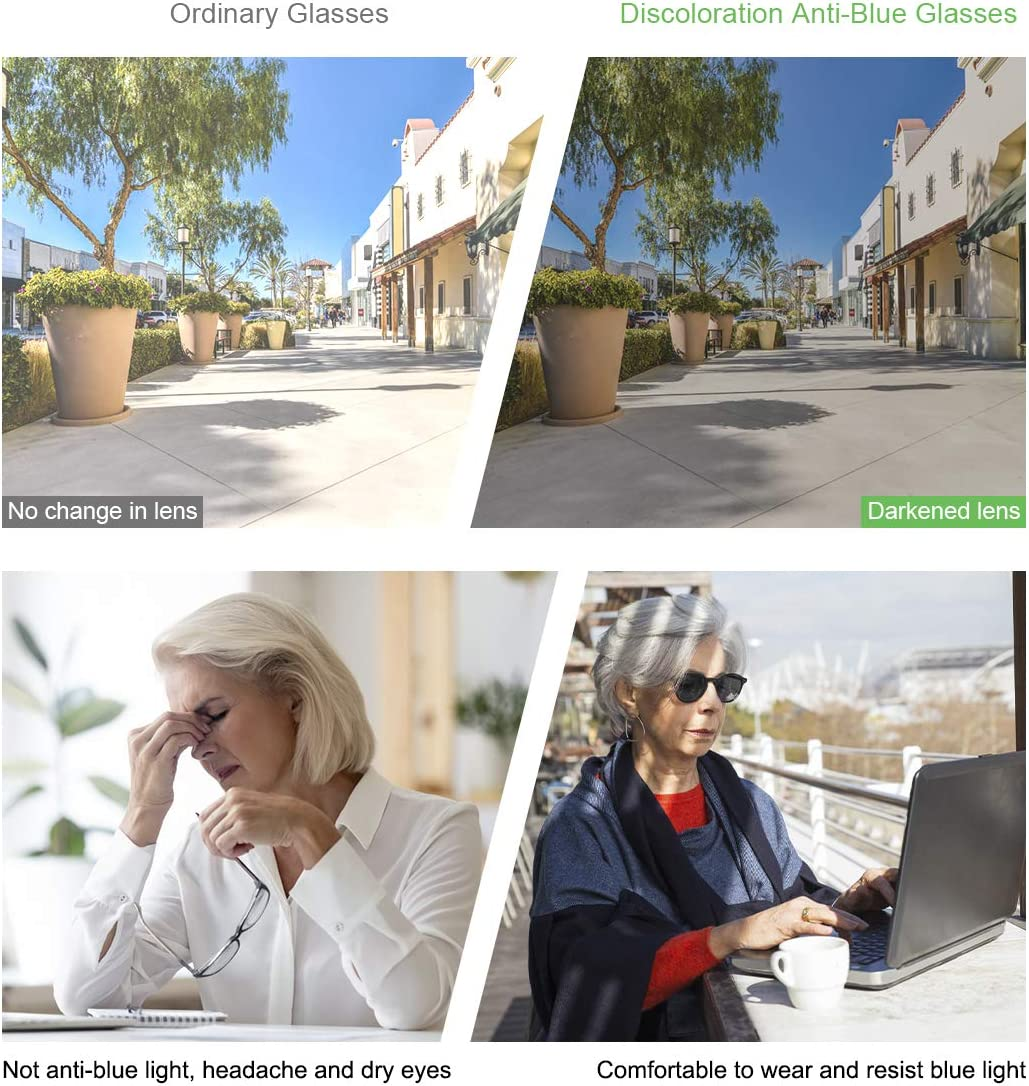 2X Rimless Bifocal Reading Glasses UV Protection Sunglasses anti Blue Light Sun Readers for Men Women Driving Safety Shades