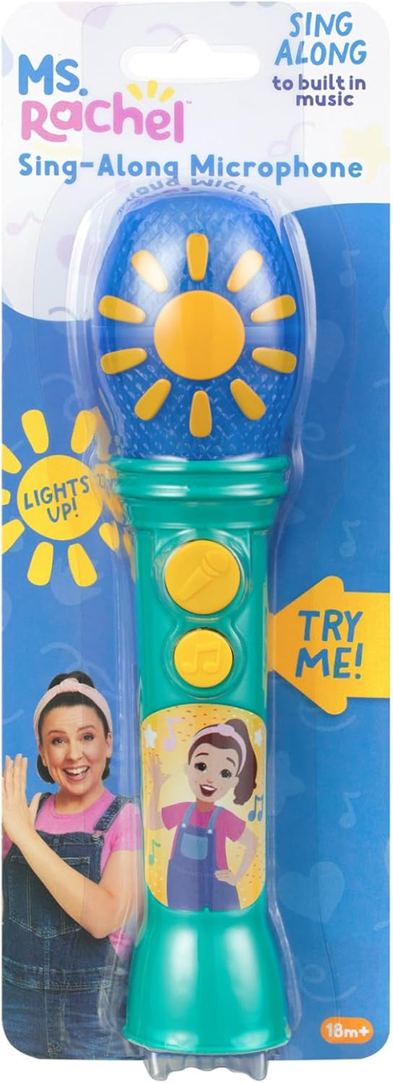 Ekids Ms Rachel Toddler Microphone Toy with Built-In Music and Lights, Designed for Mrs Rachel Toys Fans image number 3