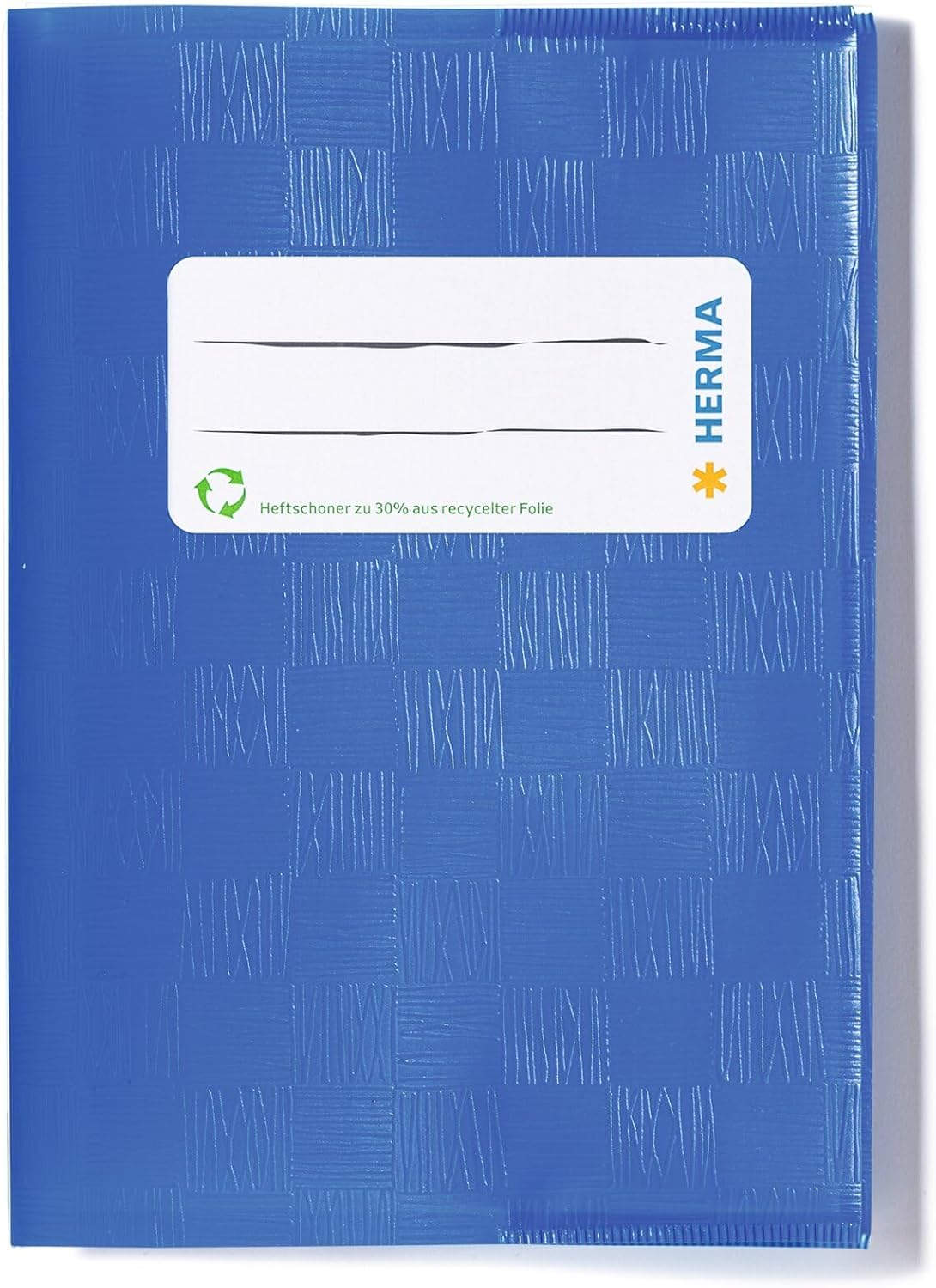 Herma Exercise Book Cover A4, with Inscription Label, Made of Wipeable and Sturdy Plastic, Slip on Cover Jackets for School, Green