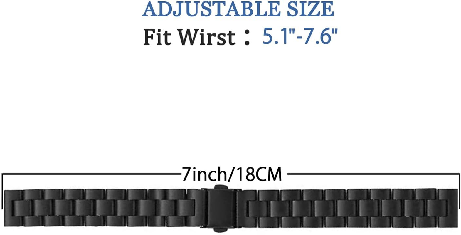 WUWOCJ 14Mm Metal Band Compatible for Garmin Lily 2/Lily 2 Active, Stainless Steel Replacement Straps with Adjustment Tool image number 4