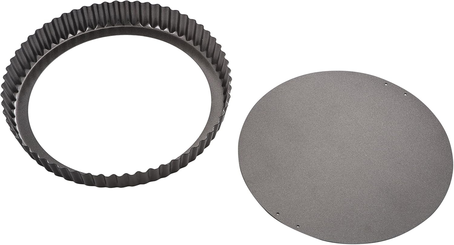 MASTERPRO MPHB33 Flan Quiche Tin, Carbon Steel/Black image number 5