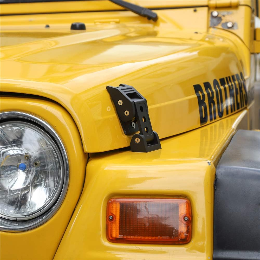 Jecar TJ Hood Latch Hood Lock Catch - Aluminum Hood Latches Catch Kit for Jeep Wrangler TJ Accessories 1997-2006 image number 6