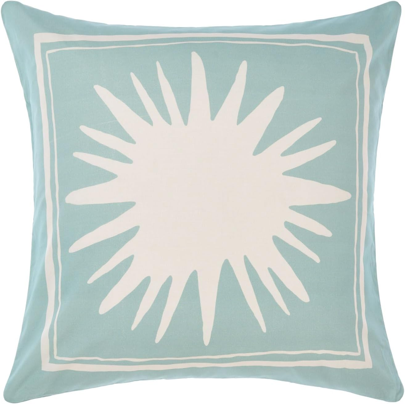 Linen House Visage European Pillowcase, Seafoam, 65 X 65 Cm