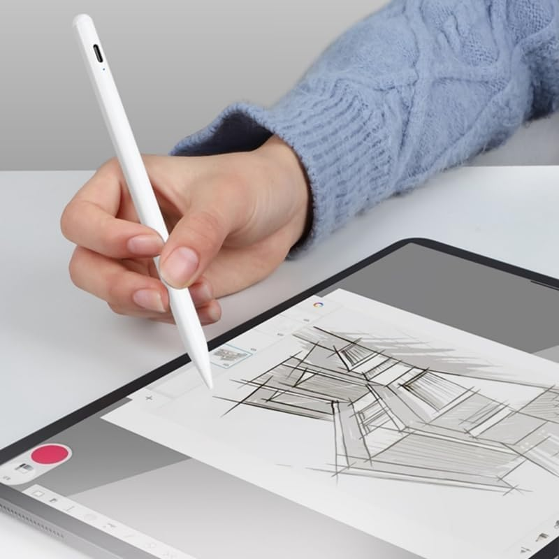 Stylus Pens for Honor Magicpad2 Magic V3, Pad 8/8 Pro, Pad 9/9 Pro/Pad GT Pro, Pad X8 X8A X9 V8 V9, for Oppo Pad 3 Pro/Air, for Realme Pad/Mini, Stylus Active Pen Stylus (White) - White image number 5