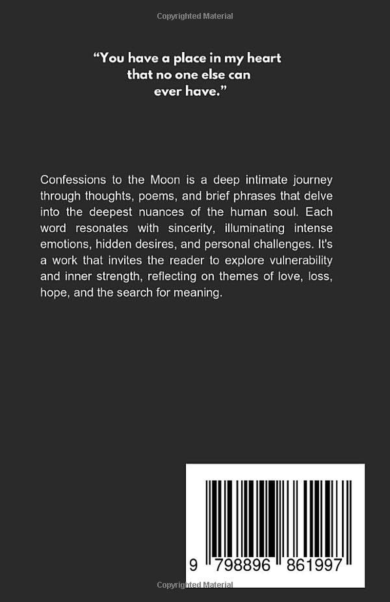 Confessions to the Moon: Whispers of Love, Loss, and Longing under the Lunar Light image number 1