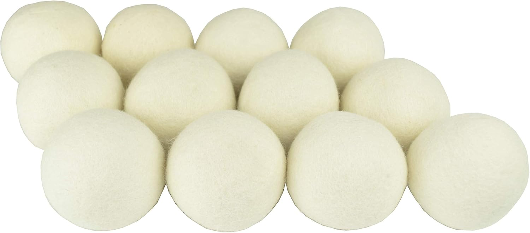 (Upgraded) Snugpad XL Size Wool Dryer Balls Natural Fabric Softener & 100% Organic Premium New Zealand Wool, Reduce Wrinkles & save Time, Baby Safe & Hypoallergenic, White 6Count image number 6