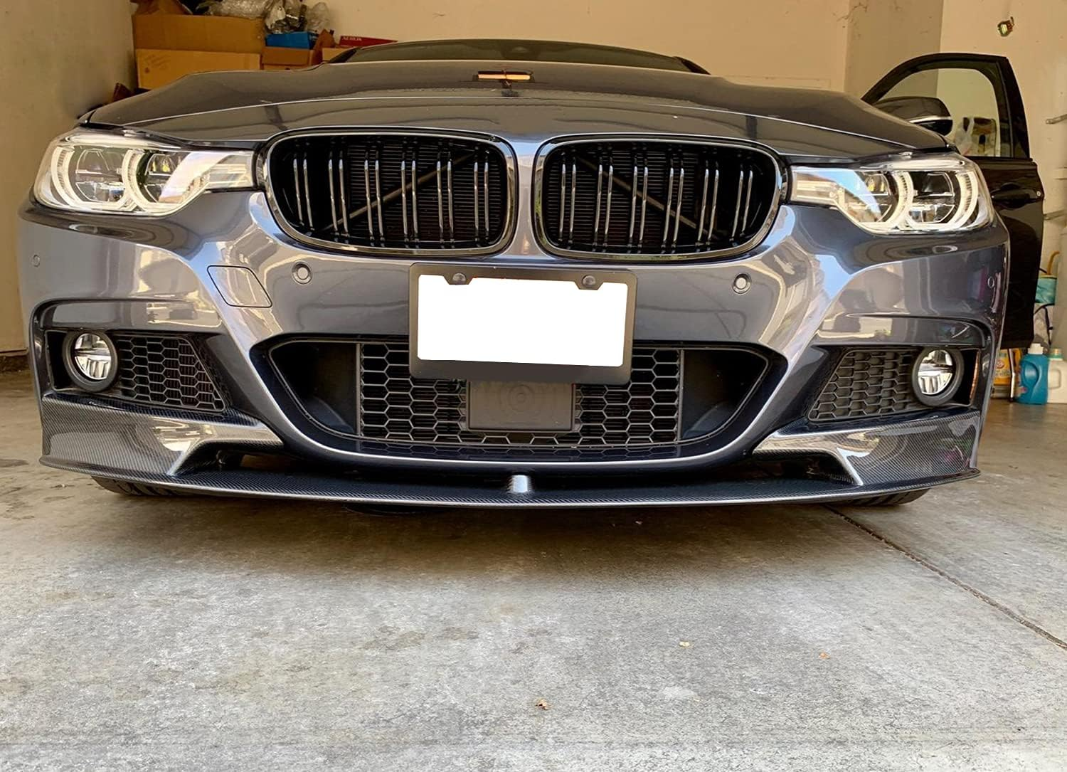 Ricoy Gloss Black Grill Compatible with BMW F30 F31 2012 2013 2014 2015 2016 2017 2018 3 Series Xdrive Double Slat Front Kidney Bumper Grille Grill image number 4