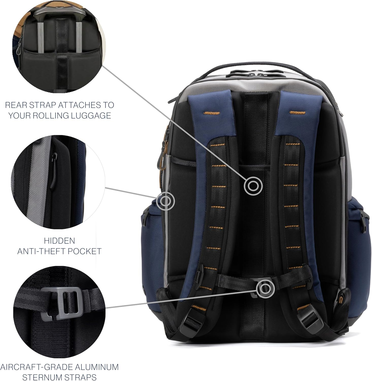 Travelpro Altitude Large Expandable Laptop Backpack - Falcon Grey image number 3