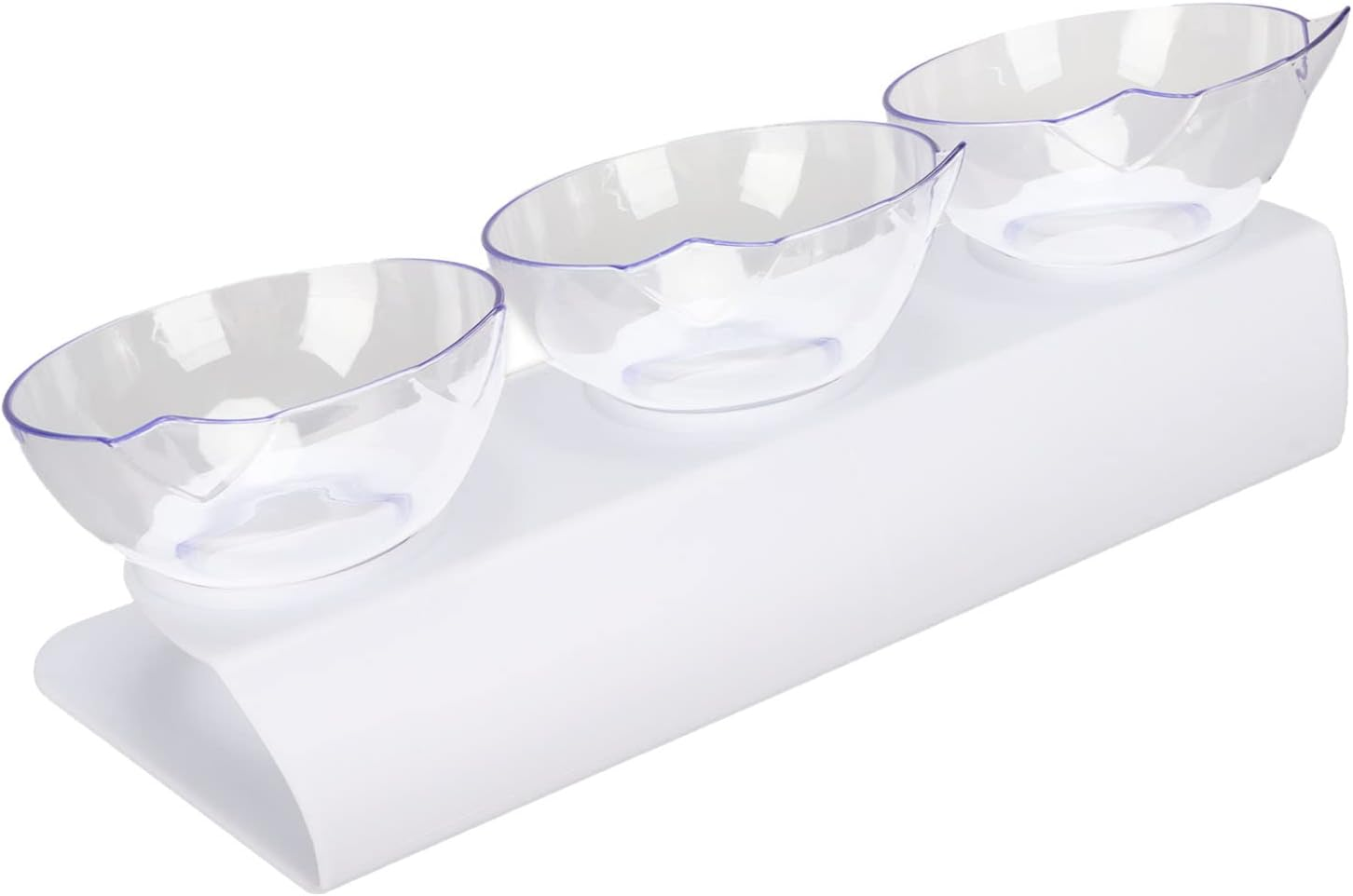 Raised Water Bowl for Pet Food, Raised Bowls, 3 Raised Feeding Bowls for Cats, Transparent, Removable Raised Feeding Bowl, Raised Cat Food Bowls for Cats And image number 3