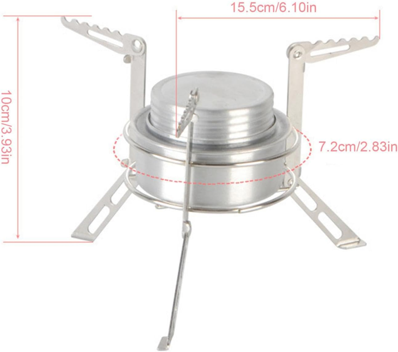 Alcohol Stove for Camping,Alcohol Burner Camp Stoves with Support Rack - Lightweight Camping Gear, Alcohol Furnace for Backpacking, Picnic Hiking image number 4