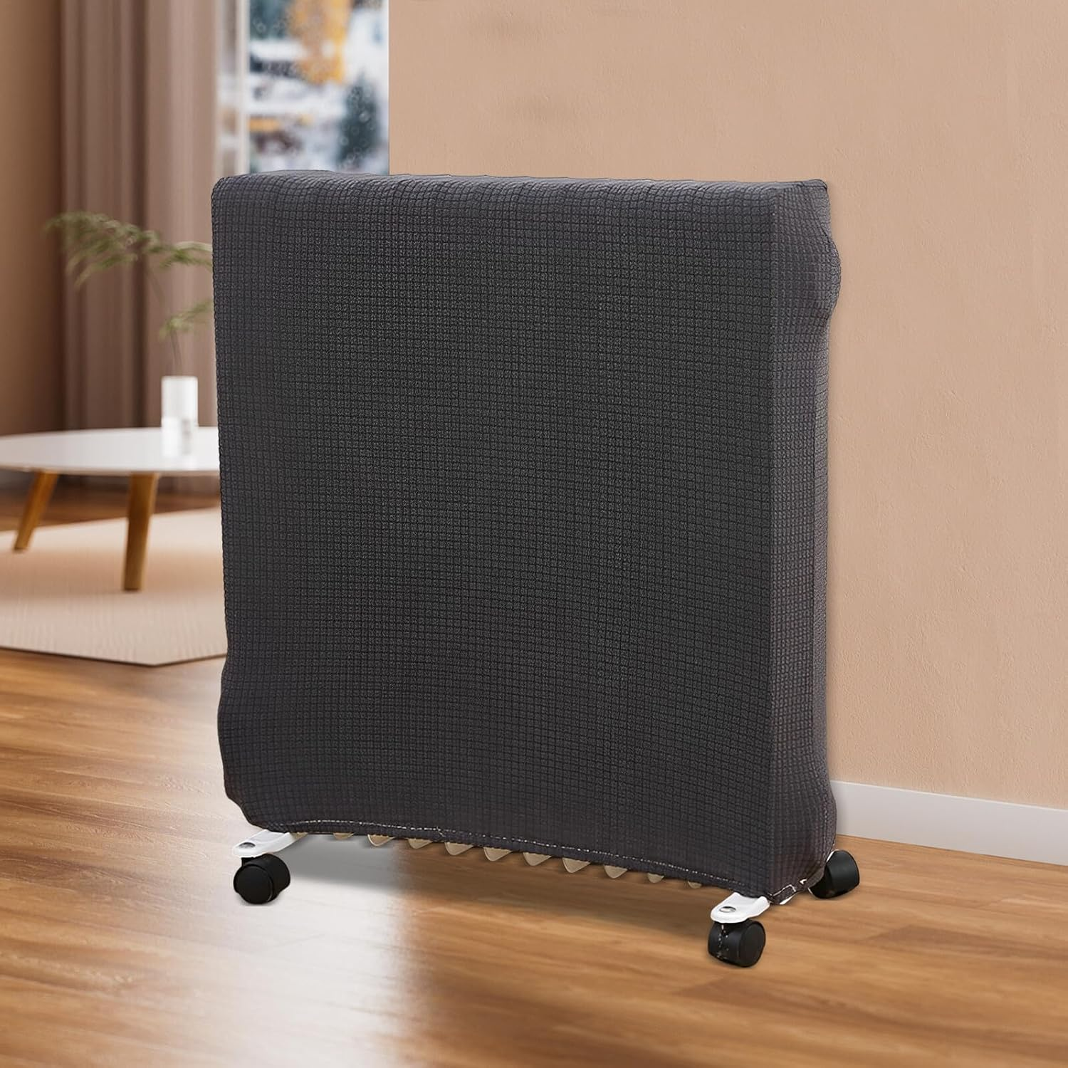 Fabric Radiator Dust Cover for Electric and Oil Heaters Soft Comfortable Heater Protector with Elastic Fit Easy to Install and Remove Suitable for Indoor Heating Devices in Winter image number 4