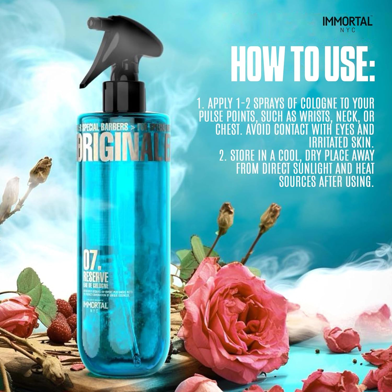 Immortal NYC Eau De Cologne Original 07 Reserve 500Ml image number 1