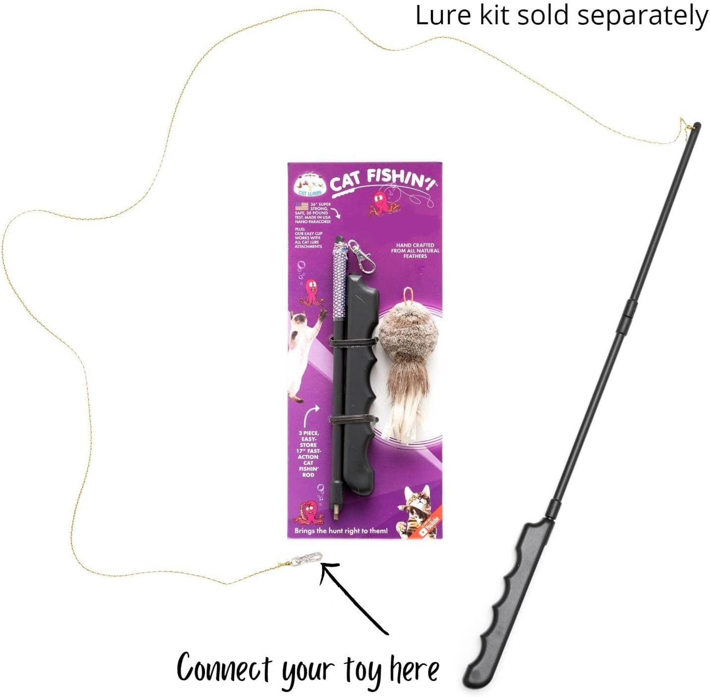 Gocat Cat Lures Puff Catty image number 2