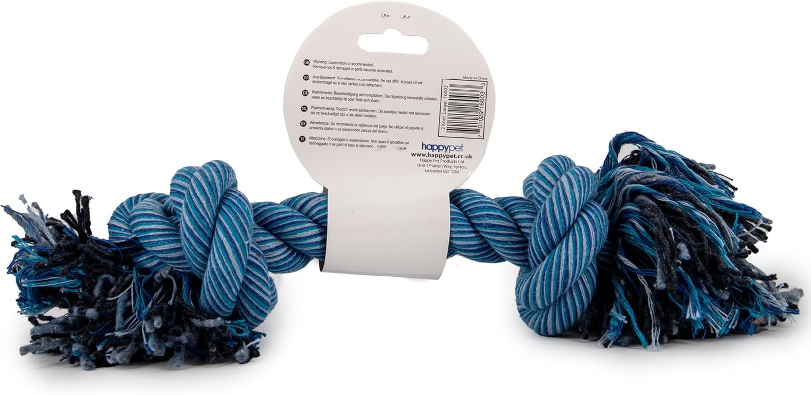 Happy Pet Nuts for Knots Dog Toy Rope, Play Rope for Dogs with 2 Knots, Size L - Set of 3 image number 5