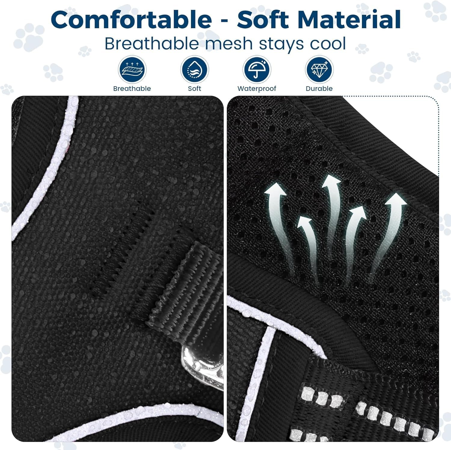 Dog Harness with Leash Set, 1.5M, Adjustable, No Pull, Reflective Vest for Dogs, Safe, Comfortable, and Durable &ndash; Ideal for Walking, Training, and Outdoor Adventure (Large) image number 3