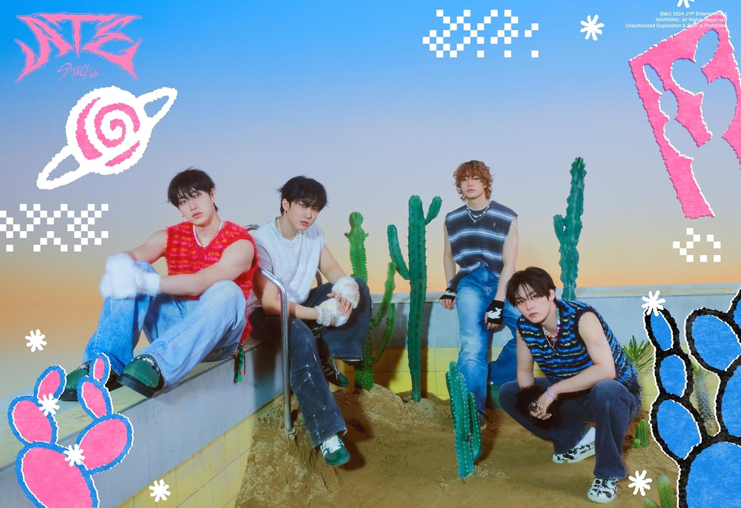 Stray Kids ATE 9Th Mini Album Limited ATE Version Cd+64P Photobook+1P Photocard+1Ea Monochrome Photo Ticket+1P Portrait Poster on Pack+1P Bitmap Mini Poster+1Ea Mini Newspaper+Tracking Sealed SKZ