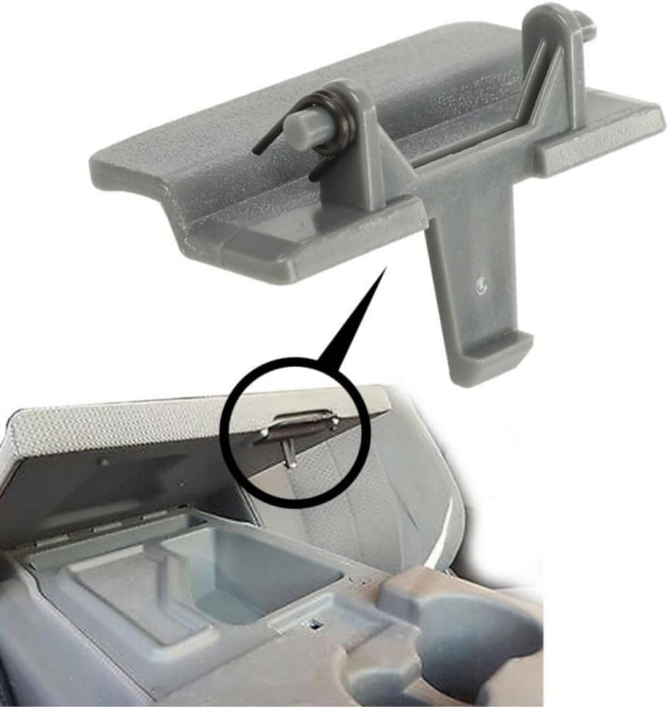 Center Console Jump Seat Lid Latch,Compatible with 2010-2018 Ford F150 F-150,For Bl34-18672A66,Gray ABS Console Latch Replacement image number 5