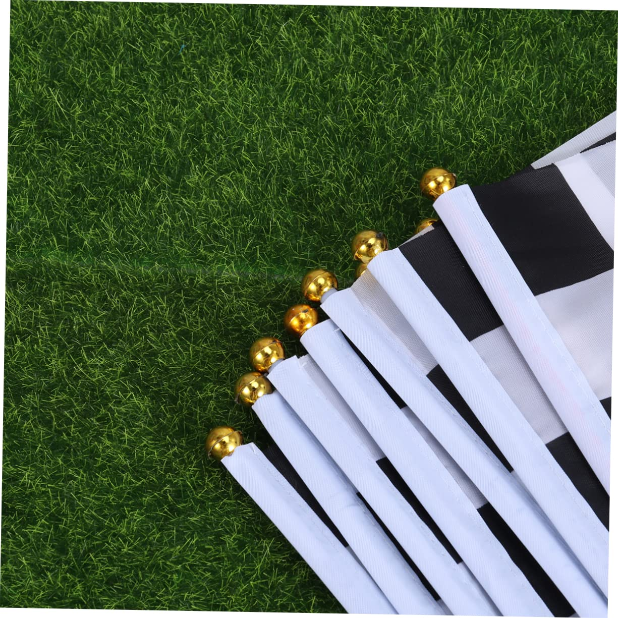 INOOMP 2Sets Race Car Flags Stick Lightweight Mini Hand Flags for Auto Racing Enhance Your Event Decorations 20Pcs*2 image number 6