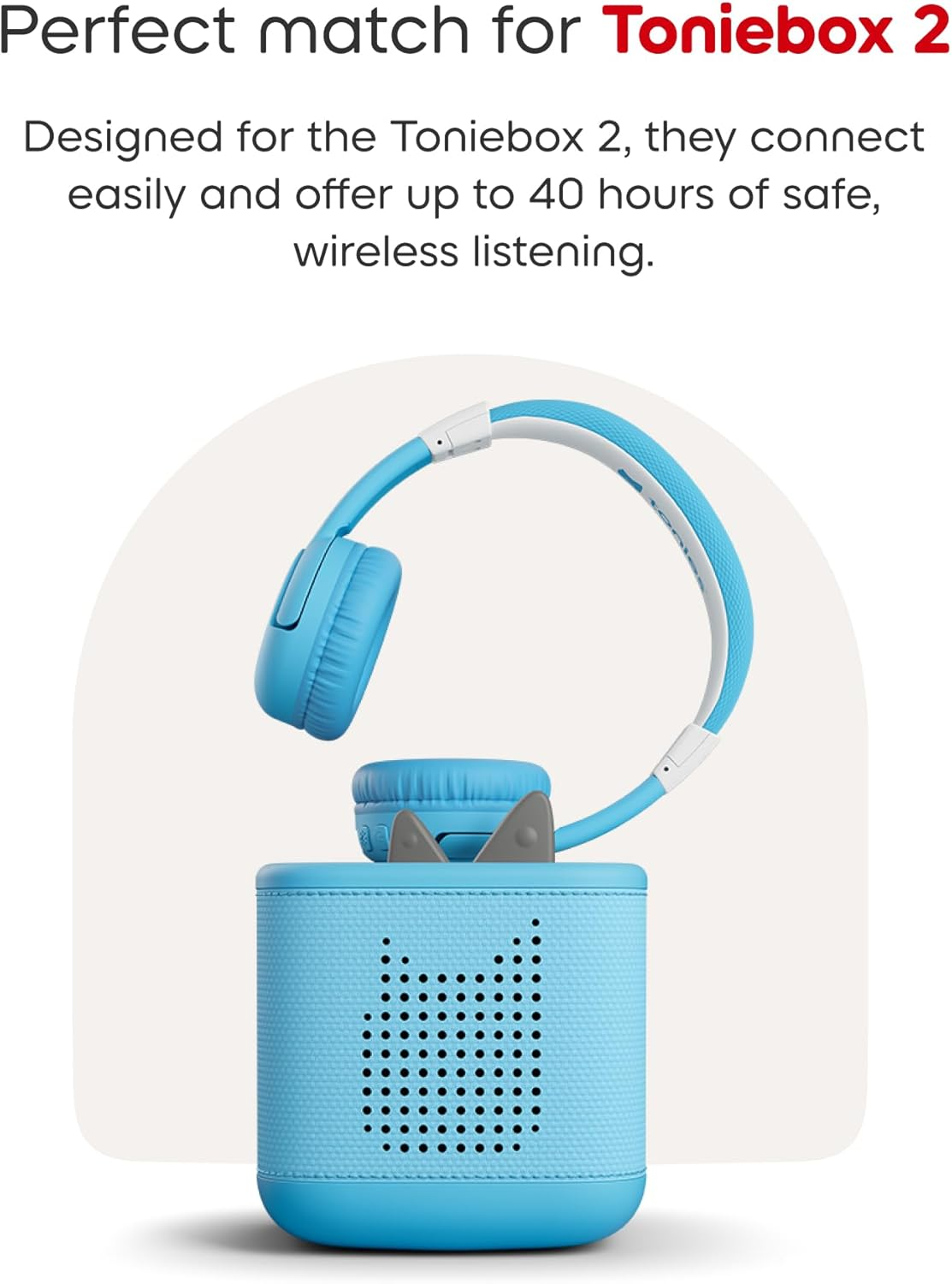 Tonies Toniebox 2 Bluetooth Headphones: Sky Blue image number 2