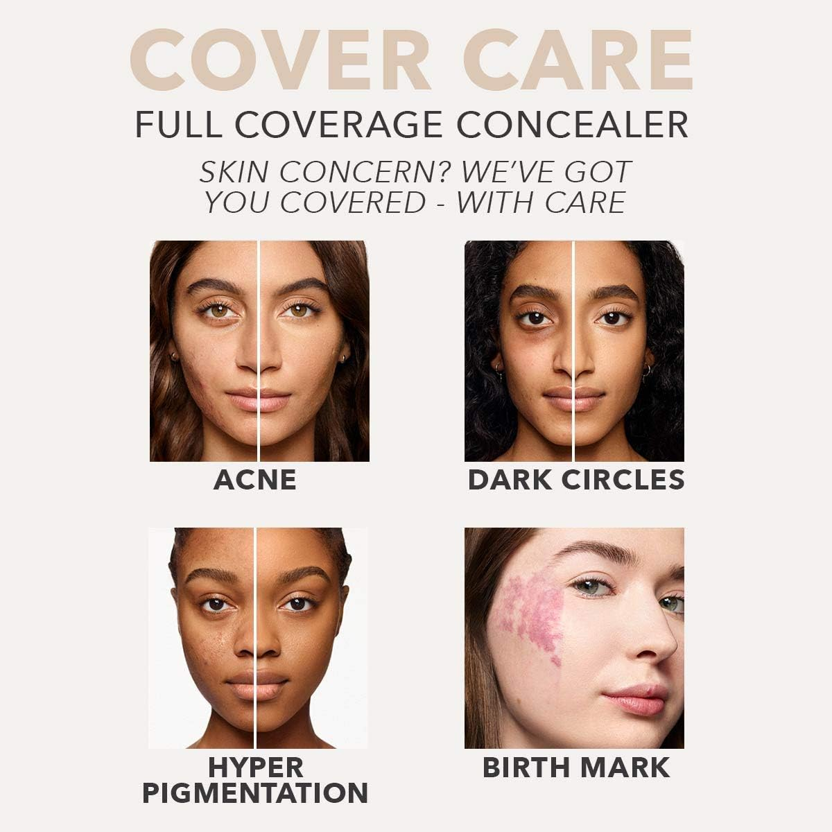 Dermablend Cover Care Full Coverage Concealer - Provides 1 Coat Coverage - Waterproof and Transfer Resistant - Covers a Variety of Skin Blemishes - 24 Hour Hydration - Long Lasting - 73W - 10 ML - 42C image number 4