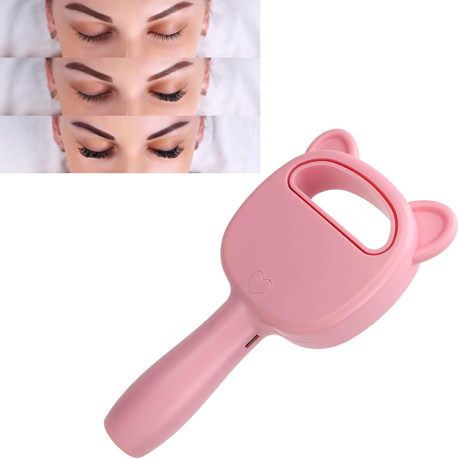 Bladeless Cooling Fan 2000Mah USB 3 Speed Eyelash Dryer for Lashes Extension (Pink) image number 3