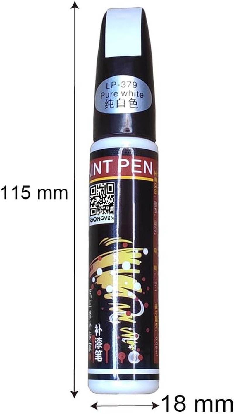 Car Scratch Remover Pure White Paint Restorer Car Scratch Repair Pen Compound Car Touch up Paint White Auto Scratch Repair Pen Scratch Remover for Cars (Pure White) image number 2