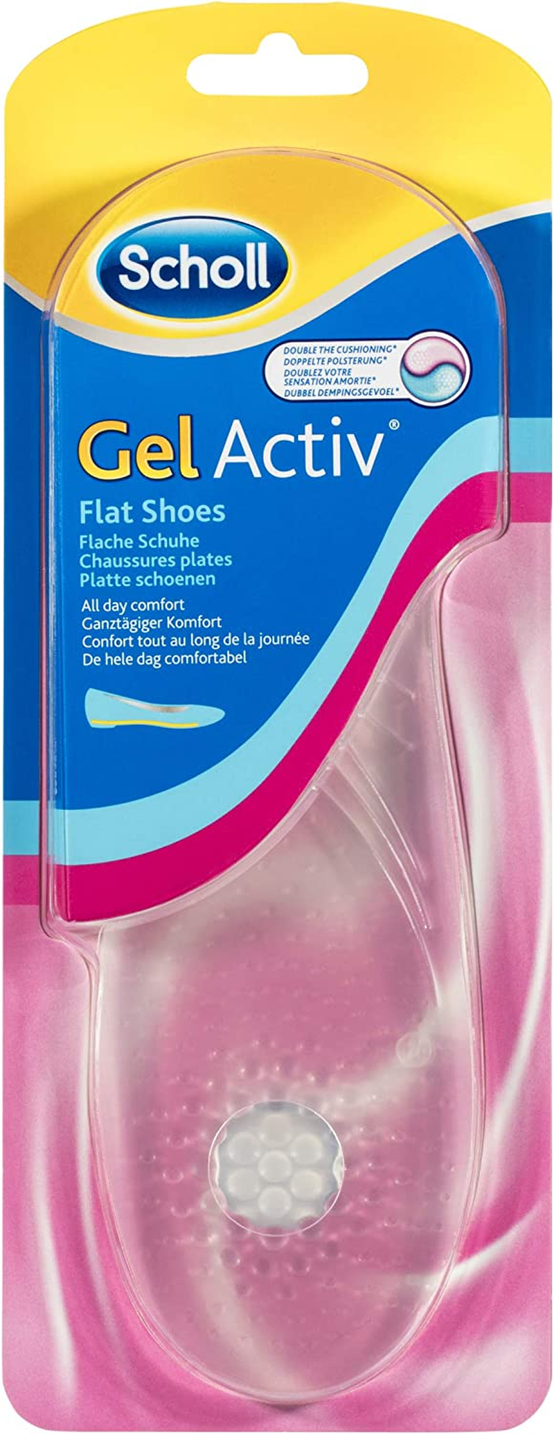 Scholl Gelactiv Insoles for Women Flat Shoes &ndash; All-Day Comfort & Support for Flat Footwear &ndash; Soft Cushioning, Shock Absorption, Breathable Material & Secure Fit &ndash; 1 Count image number 4