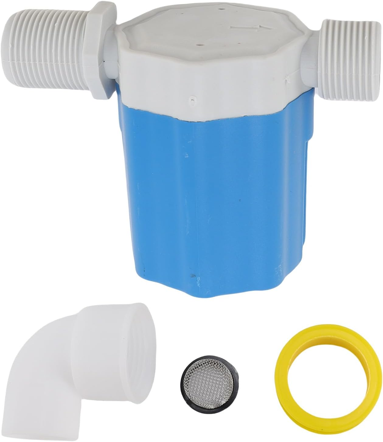 Generic 3/4In Automatic Water Level Control Valve inside Type, Nylon Water Float Valve with Elbow and Filter Net, Uesd for Swimming Pools, Livestock Troughs, Aquariums (Side Inlet) image number 2