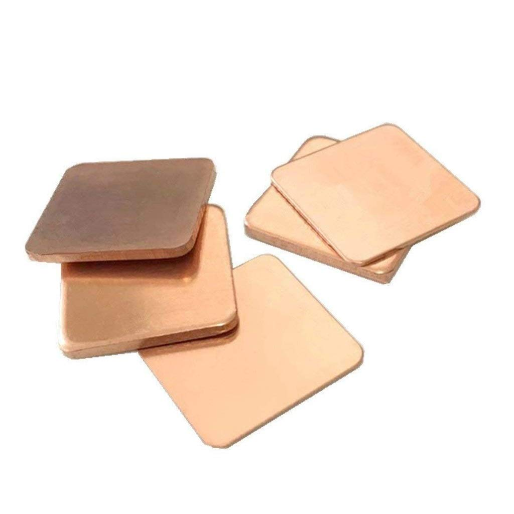 Easycargo 100Pcs 12 Sizes 15Mm Copper Shim Thermal Pad Kit 0.1Mm 0.3Mm 0.4Mm 0.5Mm 0.6Mm 0.8Mm 1Mm 1.2Mm 1.5Mm 1.8Mm 2Mm 3Mm, Cooler Heatsink for Cooling CPU GPU VGA RAM Nvme M.2 image number 1