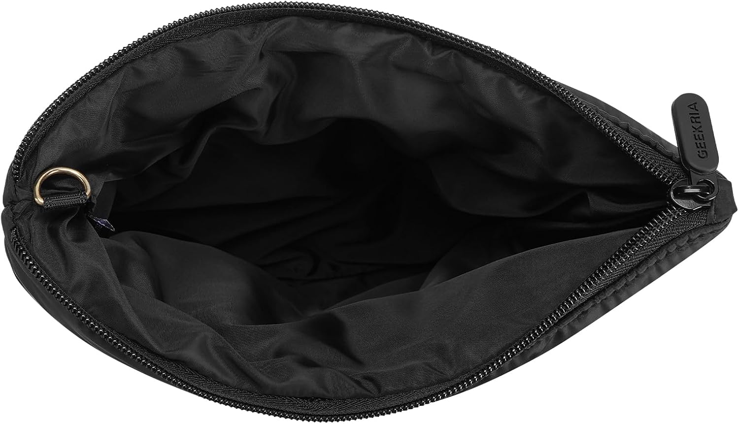 Geekria NOVA Headphones Puffy Pouch, Compatible with Bose Qcultra, QC45, JBL Tune 520BT, Sony WH-CH720N and More, Headset Carrying Bag, Soft Travel Pouch Case for Over-Ear Headphones (Black)