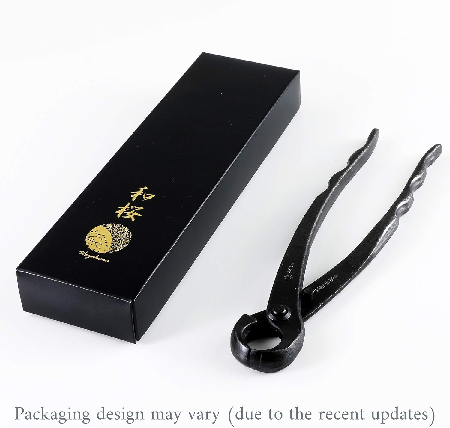 Wazakura Hand Forged Knob Bonsai Cutter Made in Japan 8-1/4 Inch (210Mm), Japanese Gardening Tools, round Edge Concave Branch Cutter Black image number 3