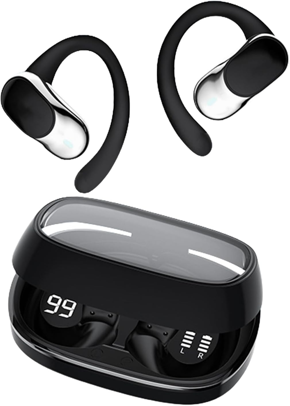 Over Ear Earbuds,Comfort Wireless Headphones | Headphones for Swimming Sports Running Game Work Kids Translation Live Streaming