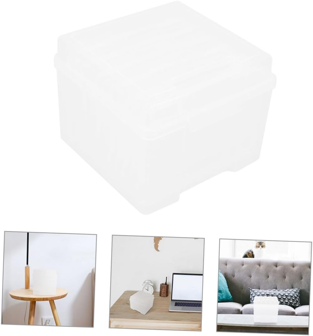 KICHOUSE Photo Storage Box Multi-Functional Storage Case for Pictures Reusable Organizing Box image number 6