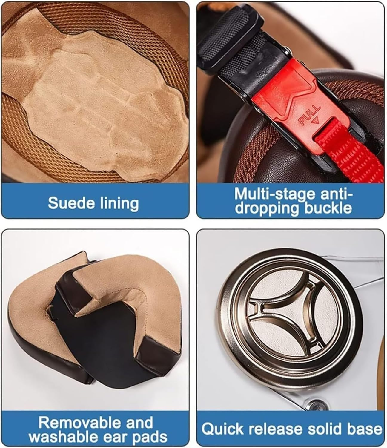 Open Face Helmet Adult Motorcycle Half Helmet with Sun Visor Moped Helmet Men'S Women'S Scooter Electric Motorcycles Helmets - ECE Approved B,54-61CM - D image number 5