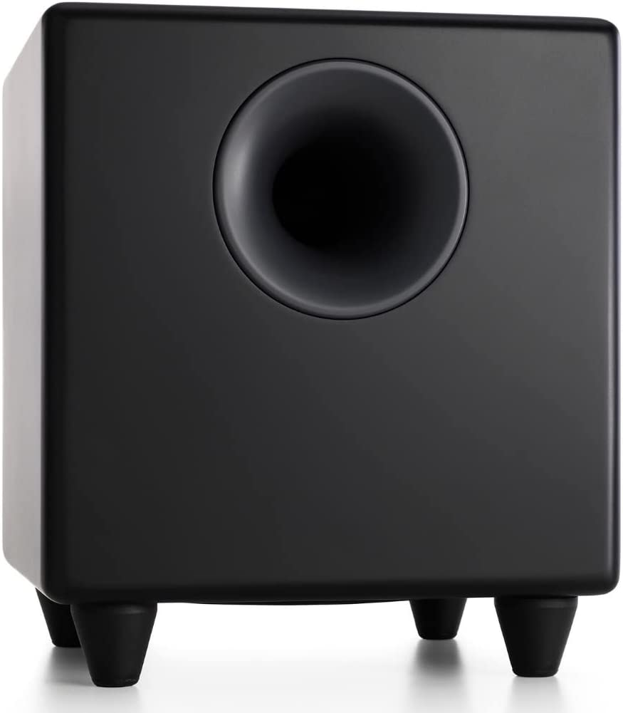 Audioengine S8 250W Powered Subwoofer, Smooth Hi-Fi Subwoofer, Built-In Amplifier, Designed for Audio and Home Theater Performance (Black)