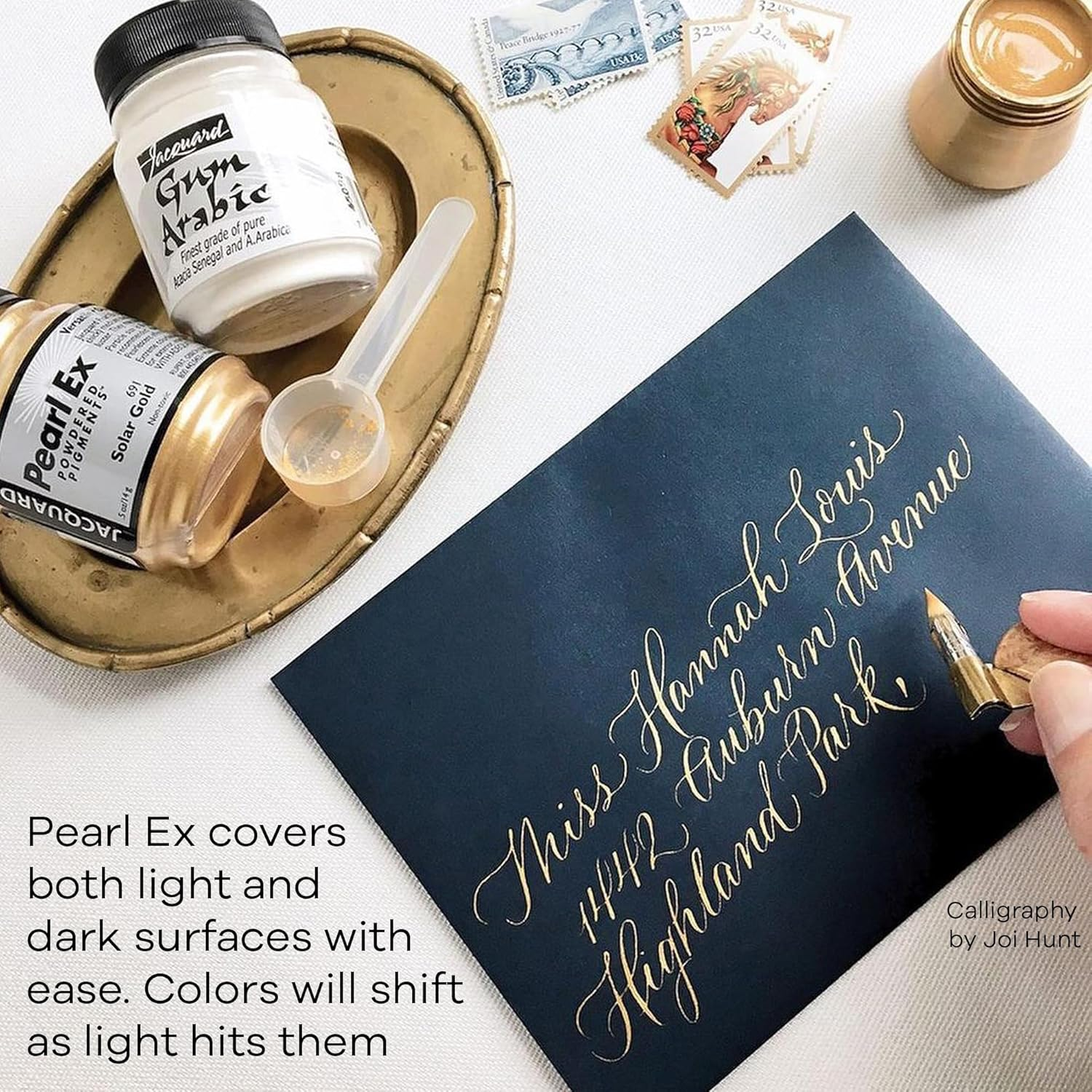 Jacquard JAC-JPX1650 Pearl-Ex 21Gm Micro Pearl Powdered Pigments, 0.75 Oz image number 2