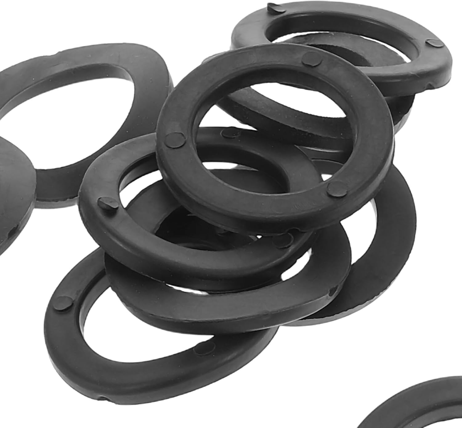 JOINPAYA 20 Pcs Dumbbell Bar Rubber Washers Spinlock Collars for Weightlifting Fitness Training Elastic Hardware for Home and Gym Exercise Equipment Easy Installation image number 6