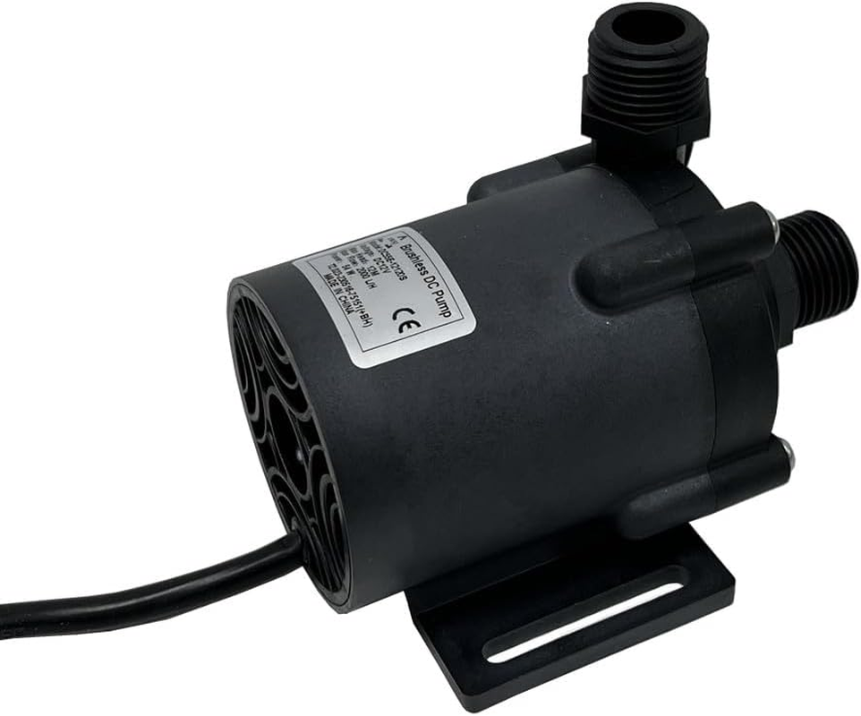 SHYSKY DC55E-12120S 12VDC Small Power Efficient Brushless Water Pump 54W 12M 2000LPH Micro Submersible Pump Low Noise for Water Circulation Pressurization Cooling Sys